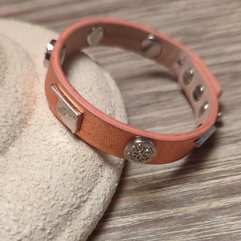 Rustic Cuff Leather Bracelet - Picture 1 of 6